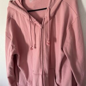 Terra & Sky Pink Hoodie Jacket for Women